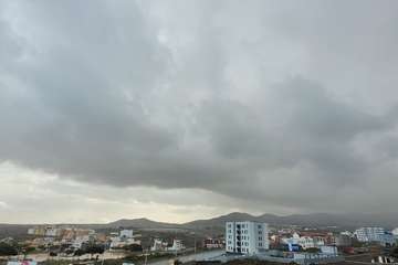 Granizada y lluvia en Telde/TA.
