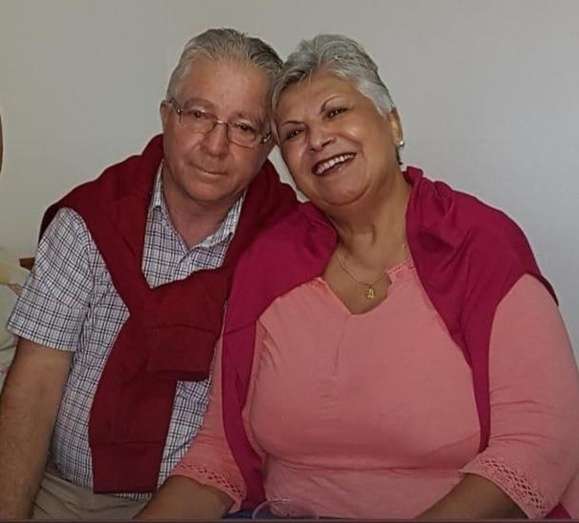 Lucía González, junto a su marido, fallecido hace unos meses/TA.