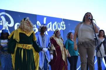 Momento de la recepción a los Reyes Magos (Foto Daniel Ojeda)