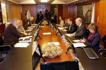 Imagen de la última reunión entre las autoridades canarias y la Abogacía del Estado (Foto TA)