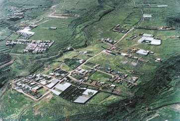 Vista aérea de asentamientos surgidos en Telde sin el amparo de licencia de obra (Foto TA)