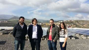 Ignacio Serrano durante la visita a las obras (TA)