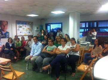 Imagen de archivo de una reunión en la sede de CC de Telde (TA)