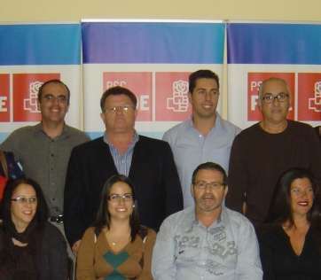 Miembros de la ejecutiva del PSOE de Telde (TA)