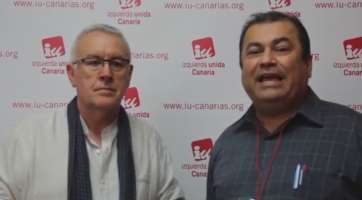 Cayo Lara junto a Lolo Rodríguez (Foto TA)