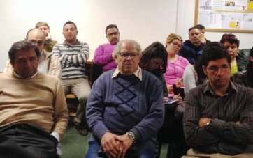 Imagen de la reunión de CC de Telde (Foto TA)