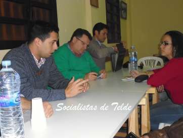 Miembos de la ejecutiva local del PSOE de Telde (Foto TA)