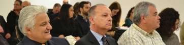 El diputado del PP, Jorge Rodríguez, durante el juicio, en el centro de la imagen, entre dos imputados más  (Foto Daniel Ojeda)