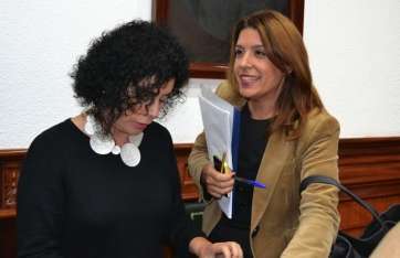  Carmen Hernández, presidenta de NC en Telde, en el Pleno de enero de 2014 (Foto Daniel Ojeda)