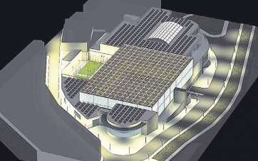 Boceto del  proyecto deportivo y de ocio previsto en La Barranquera (Foto TA)