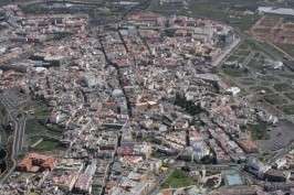 Vista aérea del casco de Telde (Foto TA)