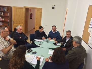 Integrantes de la mesa de trabajo celebrada este miércoles (Foto TA)