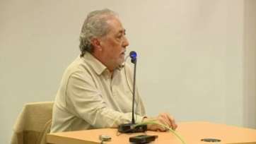 Francisco Gordillo prestando declaración en la jornada de este jueves (Foto captada de RTVC)