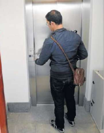 El ascensor construido en 2009 (Foto C7)