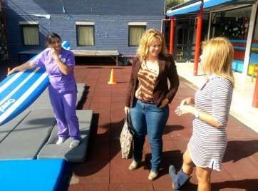 Isabel Guerra durante una visita al centro (Foto TA)