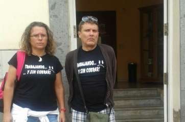 Imagen de archivo de Rosa Vega junto a otro compañero de Gestel (Foto TA)