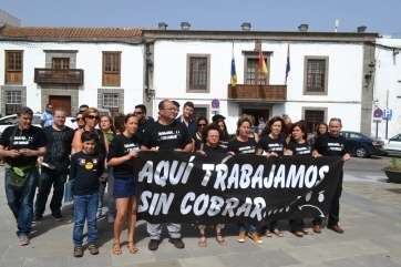 Imagen archivo de una protesta de los trabajadores en reclamo de sus sueldos (TA)