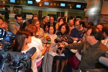 Imagen de archivo de Margarita Alonso durante una rueda de prensa en el Aeropuerto (TA)