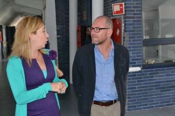 José Miguel Álamo, consejero insular de Política Social, durante una visita al CAMP de Las Longueras (Foto TA)