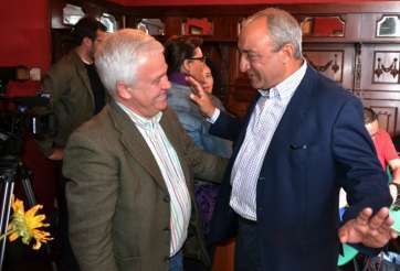 Carmelo Ramírez este martes junto a Ildefonso Jiménez (Foto TA)