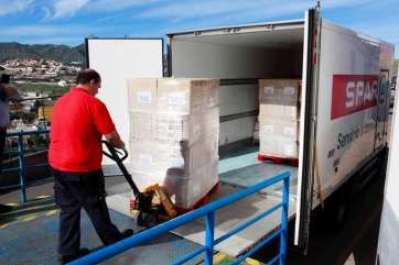 Camión de reparto de Spar (Foto TA)