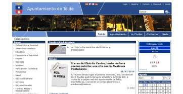 Captura de pantalla de la web del Ayuntamiento de Telde (Foto TA)