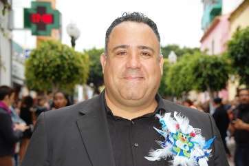 Agustín Pérez, concejal de Festejos, el pasado domingo durante el Entierro de la Sardina (Foto TA)