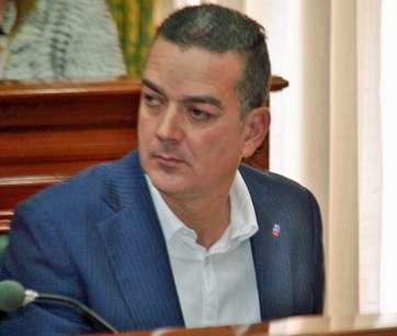 Mario Torres, concejal centrista proponente de la moción (Foto Daniel Ojeda)