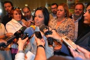 Margarita Alonso, portavoz de los afectados (Foto TA)