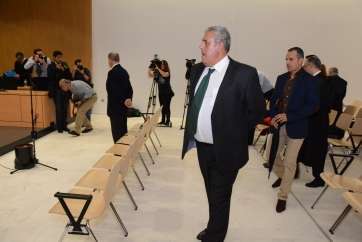 José Luis Mena, en la primera sesión del juicio del Caso Europa (Foto Daniel Ojeda)