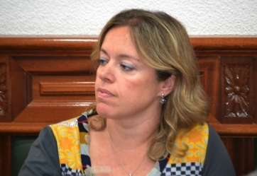 Sonsoles Martín en el último Pleno municipal (Foto Daniel Ojeda)