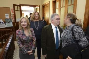 La alcaldesa con el presidente del Cabildo, en una foto reciente (Foto Acfi Press)