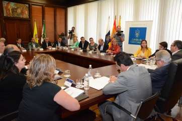 Sonsoles Martín, en la reunión celebrada en el Cabildo (Foto Acfi Press)
