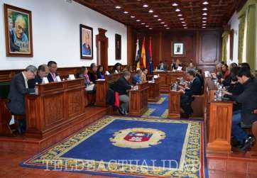 Imagen de archivo de un Pleno de Telde (Foto Daniel Ojeda)