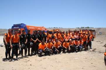 Efectivos de Protección Civil de Telde (Foto TA)