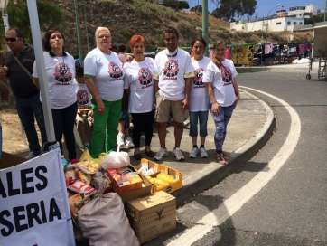 Momento de la recogida (Foto TA)