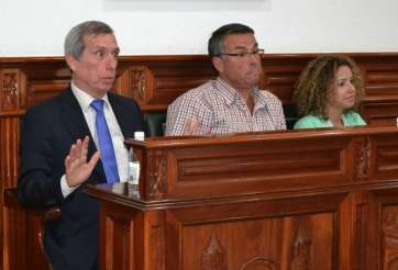 Concejales de Ciuca durante el Pleno de este martes (Foto TA)