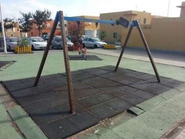 Imagen del parque infantil de la zona (Foto TA)