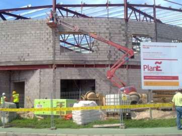 Imagen de archivo de las obras de construcción de la nave (Foto TA)