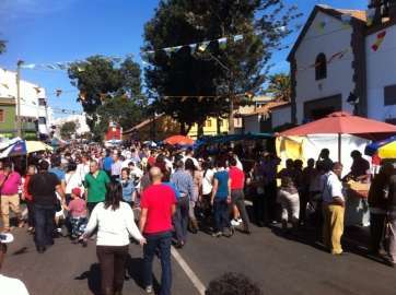 Imagen de archivo de las fiestas de Jinámar del pasado mes de diciembre (Foto TA)