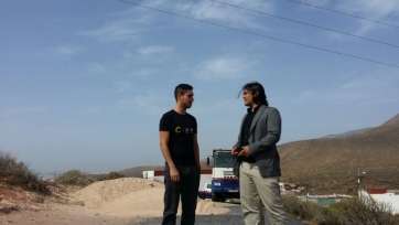 Ignacio Serrano de visita en la zona (Foto TA)