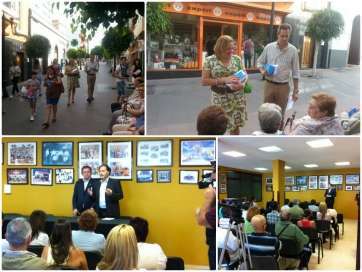 Carmelo Afonso (i) y Javier Morales (d), candidatos de CC al Parlamento Europeo (Foto TA)