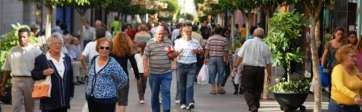 Calle peatonal de Los Llanos de Telde (Foto TA)