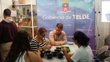 Perdomo durante un encuentro con los trabajadores (Foto TA)