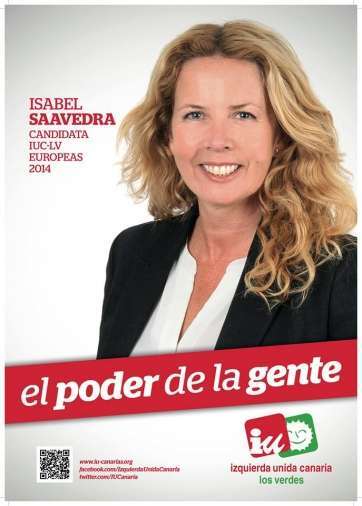 Isabel Saavedra, candidata de IUC a las elecciones europeas (Foto TA)
