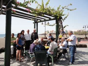 Miembros de Vecinos Unidos en Melenara (Foto TA)