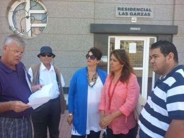 Miembros de NC durante la visita a Taliarte (Foto TA)