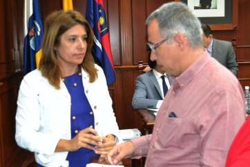 Carmen Hernández, este lunes durante el Pleno municipal (Foto Daniel Ojeda)