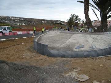 Trabajos en la rotonda (Foto TA)