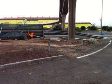 Sector afectado por las obras (Foto TA)